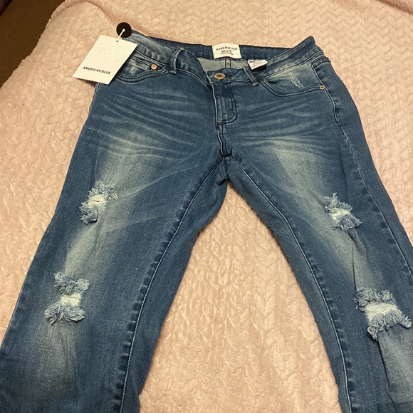 3 FOR $15!!! American Blue Premium Denim Distressed Jeans - Picture 4 of 4